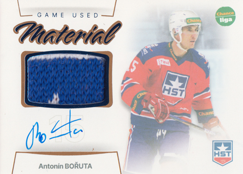 Bořuta Antonín 23-24 GOAL Cards Chance liga Game Used Material Auto #GUM-06