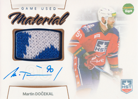 Dočekal Martin 23-24 GOAL Cards Chance liga Game Used Material Auto #GUM-07
