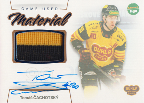 Čachotský Tomáš 23-24 GOAL Cards Chance liga Game Used Material Auto #GUM-13
