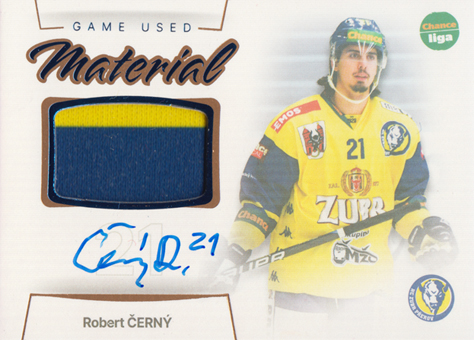 Černý Robert 23-24 GOAL Cards Chance liga Game Used Material Auto #GUM-17