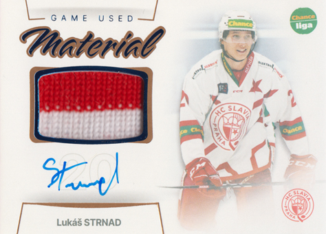 Strnad Lukáš 23-24 GOAL Cards Chance liga Game Used Material Auto #GUM-20
