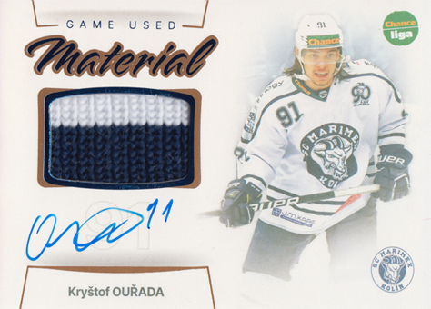 Ouřada Kryštof 23-24 GOAL Cards Chance liga Game Used Material Auto #GUM-22