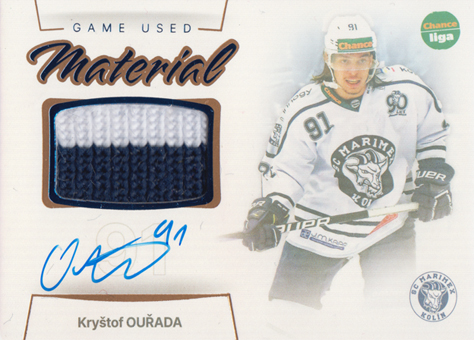 Ouřada Kryštof 23-24 GOAL Cards Chance liga Game Used Material Auto #GUM-22