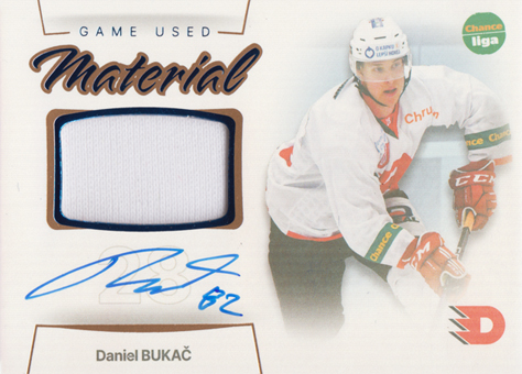 Bukač Daniel 23-24 GOAL Cards Chance liga Game Used Material Auto #GUM-24