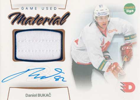 Bukač Daniel 23-24 GOAL Cards Chance liga Game Used Material Auto #GUM-24