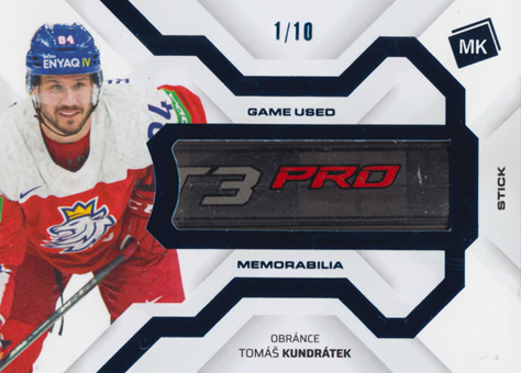 Kundrátek Tomáš 2022 MK Reprezentace Game Used Memorabilia Blue #GUM-8
