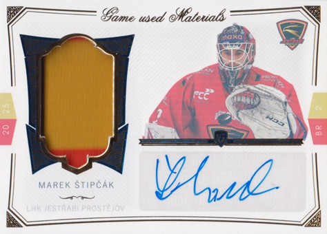Štipčák Marek 24-25 GOAL Cards Maxa liga Game Used Material Blue #S-09