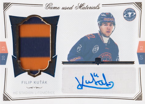 Kuťák Filip 24-25 GOAL Cards Maxa liga Game Used Material Blue #S-10