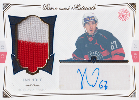 Holý Jan 24-25 GOAL Cards Maxa liga Game Used Material Blue #S-25