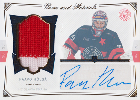 Hölsä Paavo 24-25 GOAL Cards Maxa liga Game Used Material Blue #S-27