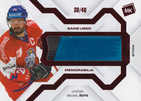 Řepík Michal 2022 MK Reprezentace Game Used Memorabilia Red #GUM-11