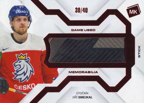 Smejkal Jiří 2022 MK Reprezentace Game Used Memorabilia Red #GUM-14