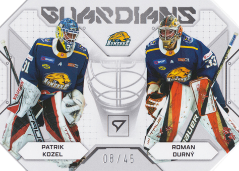 Kozel Durný 24-25 Slovenská hokejová liga Guardians Die Cut Limited #GU-8