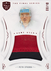 Sýkora Petr 2021 OFS The Final Series Game Used Memorabilia Red #MEM-PS