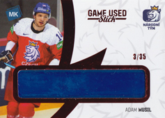 Musil Adam 2021 MK Reprezentace Game Used Stick Red #15