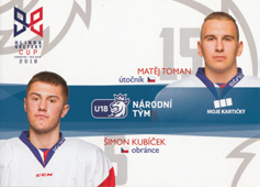 Toman Kubíček 2019 MK Reprezentace Hlinka Gretzky Cup U-18 #HG8