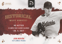 Novák Jan 2022 LC Czech Baseball Extraleague Historical Magic Numbers #H17