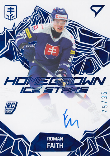 Faith Roman 2025 Hokejové Slovensko Homegrown Ice Stars Blue Auto #HSS-RF