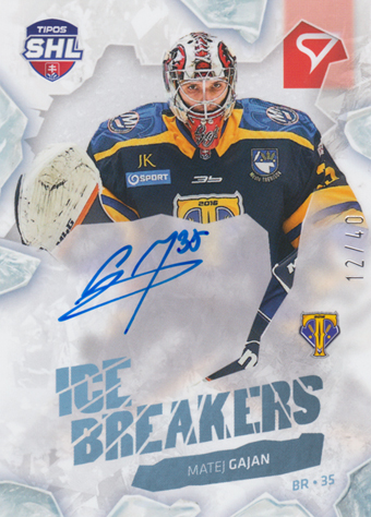 Gajan Matej 23-24 Tipos Extraliga SHL Ice Breakers Auto #IBS-MG
