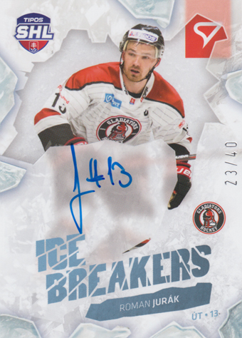 Jurák Roman 23-24 Tipos Extraliga SHL Ice Breakers Auto #IBS-RJ