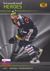 Podkonický Andrej 2011 OFS Premium International Heroes Gold Embossed #14