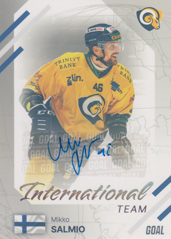 Salmio Mikko 23-24 GOAL Cards Chance liga International Team Auto #IN-2