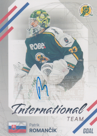 Romančík Patrik 23-24 GOAL Cards Chance liga International Team Auto #IN-6