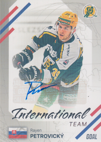 Petrovický Rayen 23-24 GOAL Cards Chance liga International Team Auto #IN-8