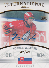 Zeleňák Vojtech 22-23 GOAL Cards Chance liga International Team Autograph #IT-9