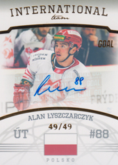 Łyszczarczyk Alan 22-23 GOAL Cards Chance liga International Team Autograph #IT-10