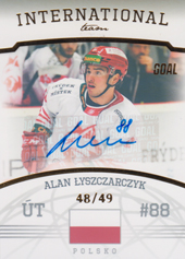Łyszczarczyk Alan 22-23 GOAL Cards Chance liga International Team Autograph #IT-10