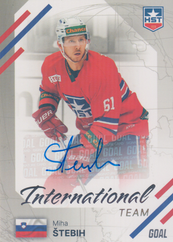 Štebih Miha 23-24 GOAL Cards Chance liga International Team Auto #IN-11