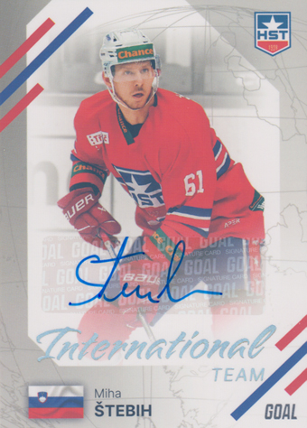 Štebih Miha 23-24 GOAL Cards Chance liga International Team Auto #IN-11