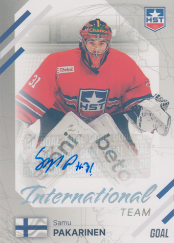 Pakarinen Samu 23-24 GOAL Cards Chance liga International Team Auto #IN-12