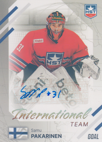 Pakarinen Samu 23-24 GOAL Cards Chance liga International Team Auto #IN-12
