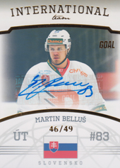 Belluš Martin 22-23 GOAL Cards Chance liga International Team Autograph #IT-13