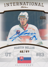 Belluš Martin 22-23 GOAL Cards Chance liga International Team Autograph #IT-13