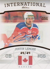 Lemcke Justin 22-23 GOAL Cards Chance liga International Team Autograph #IT-14