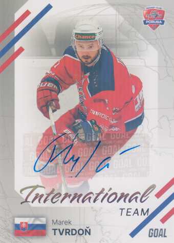 Tvrdoň Marek 23-24 GOAL Cards Chance liga International Team Auto #IN-14