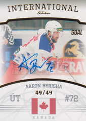 Berisha Aaron 22-23 GOAL Cards Chance liga International Team Autograph #IT-15