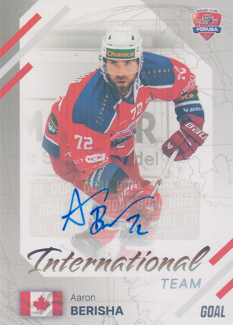 Berisha Aaron 23-24 GOAL Cards Chance liga International Team Auto #IN-16