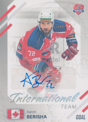 Berisha Aaron 23-24 GOAL Cards Chance liga International Team Auto #IN-16