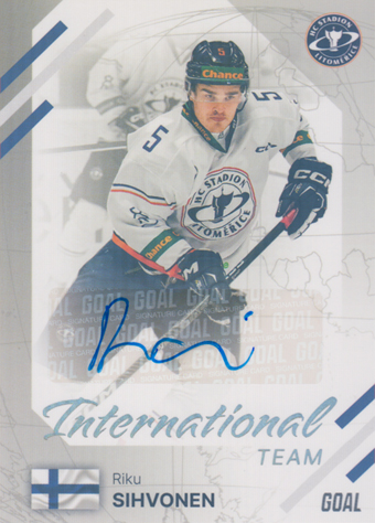 Sihvonen Riku 23-24 GOAL Cards Chance liga International Team Auto #IN-17