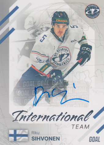 Sihvonen Riku 23-24 GOAL Cards Chance liga International Team Auto #IN-17