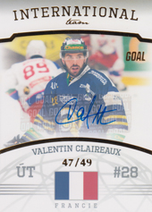 Claireaux Valentin 22-23 GOAL Cards Chance liga International Team Autograph #IT-18