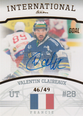 Claireaux Valentin 22-23 GOAL Cards Chance liga International Team Autograph #IT-18