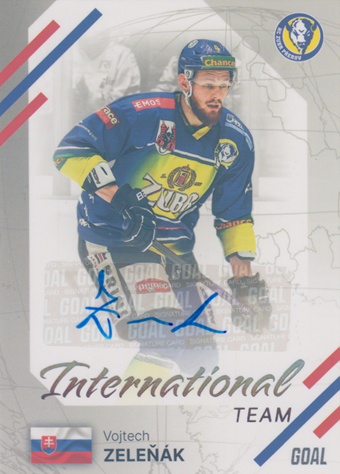 Zeleňák Vojtech 23-24 GOAL Cards Chance liga International Team Auto #IN-22