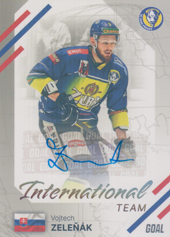 Zeleňák Vojtech 23-24 GOAL Cards Chance liga International Team Auto #IN-22