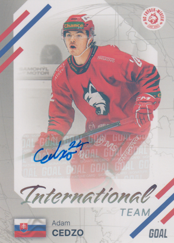Cedzo Adam 23-24 GOAL Cards Chance liga International Team Auto #IN-24