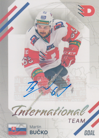 Bučko Martin 23-24 GOAL Cards Chance liga International Team Auto #IN-27